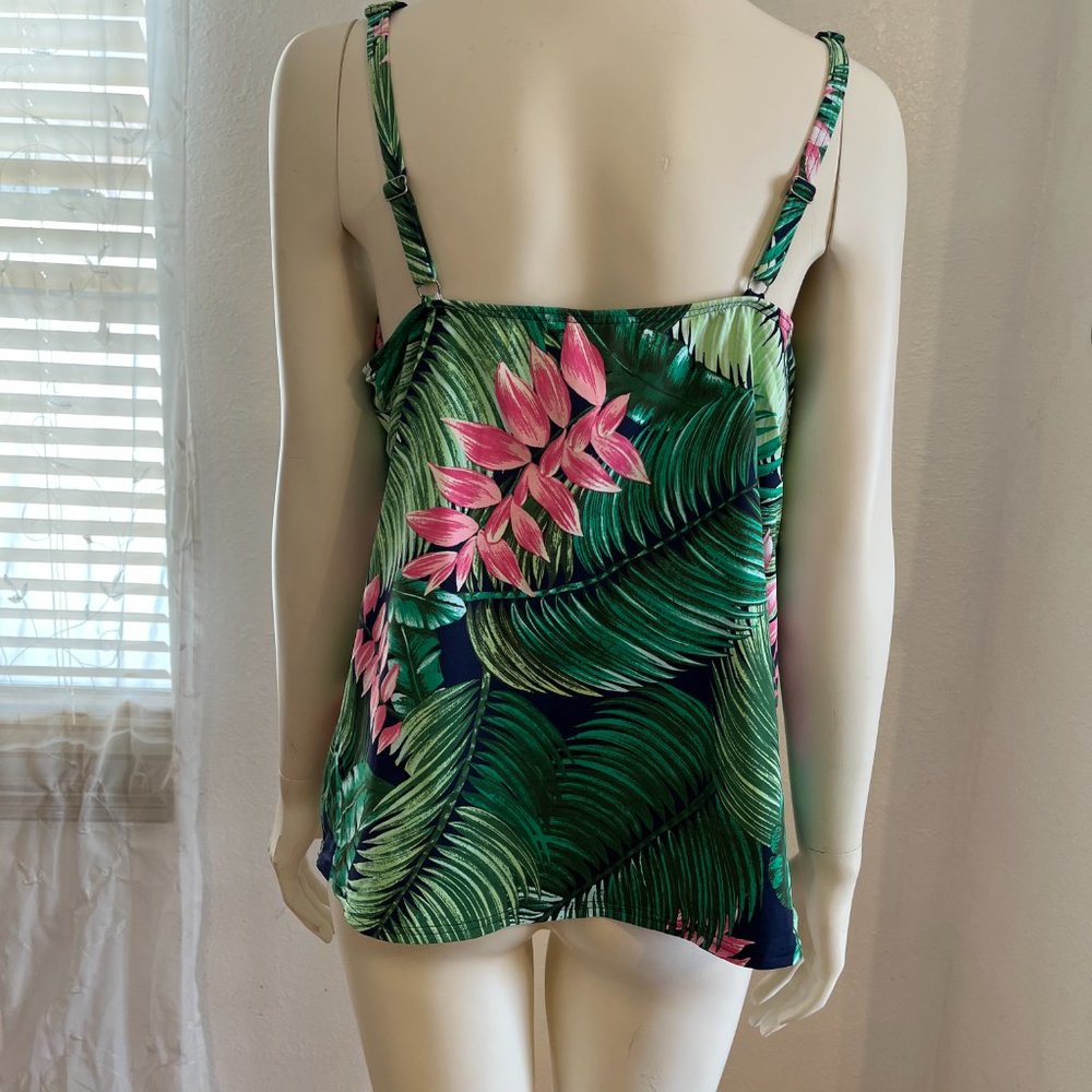 Land's End Woman's Hawaiian Swim Top Sz 18 - Picture 4 of 11